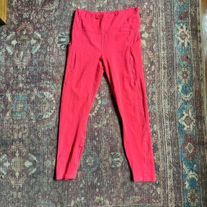 Fabletics Pure Luxe Hot Pink Womens Leggings with pockets